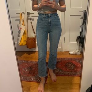 BDG Kick Flare High Rise Crop Jeans